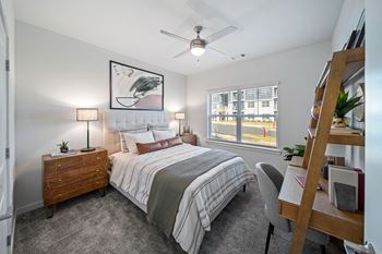 Bedroom with Plush Carpeting